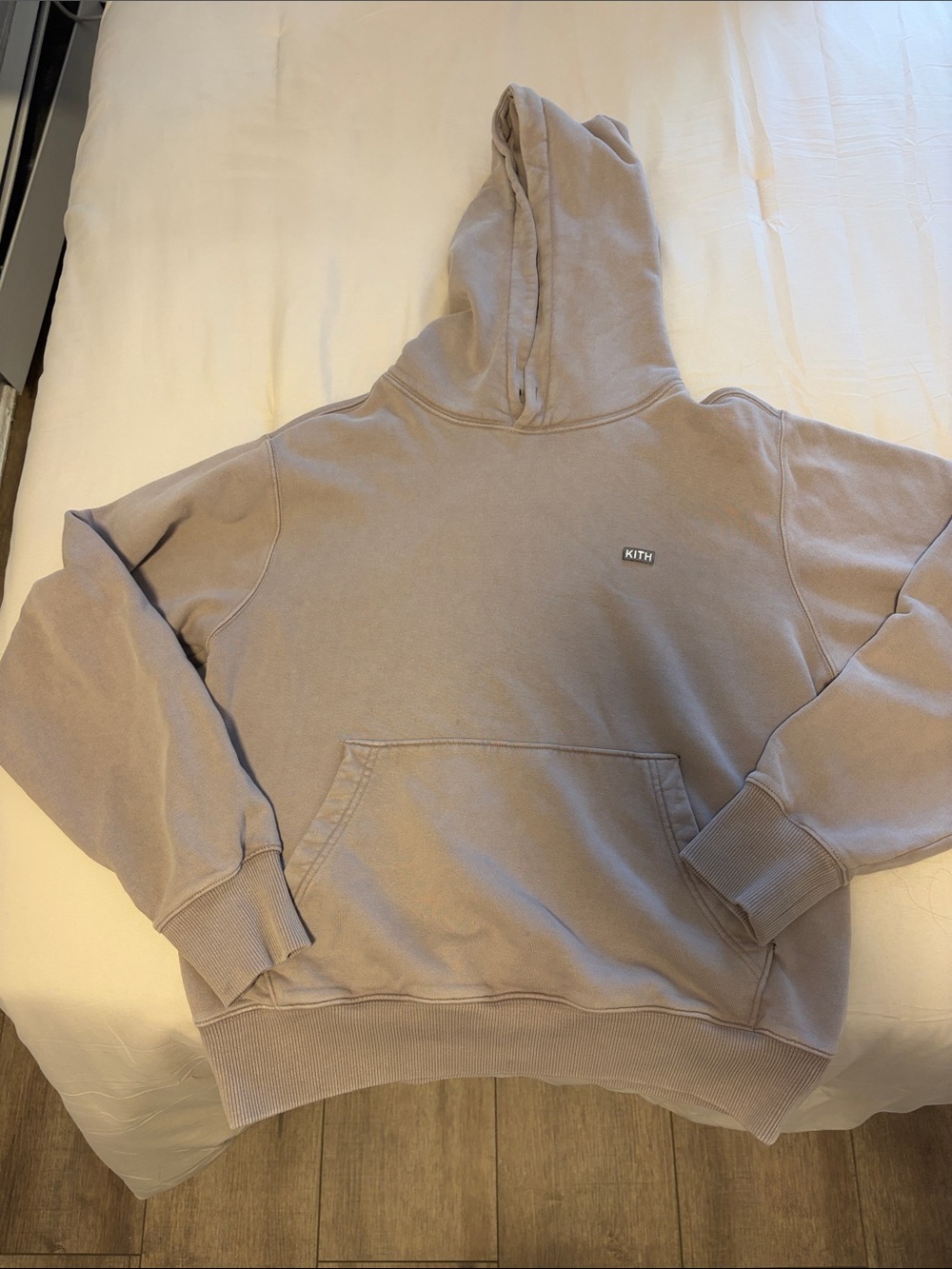 Kith mauve /Taupe Crewneck Hoodie with Small Logo